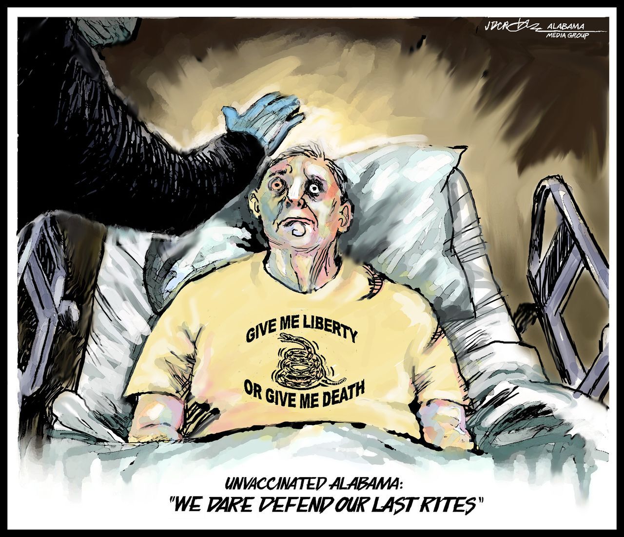 Unvaccinated Alabama: ‘We dare defend our last rites’